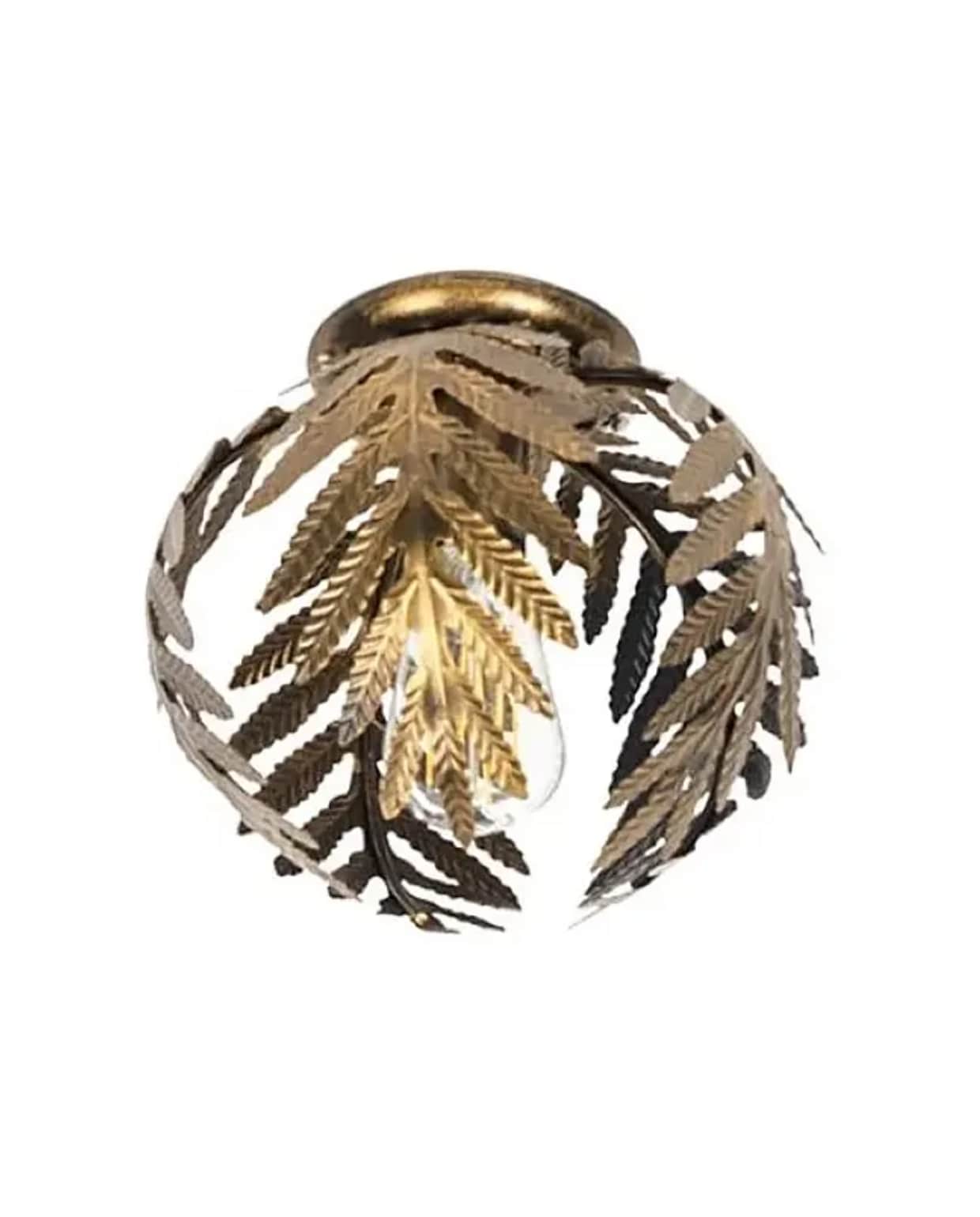 Shop op shop.vtwonen.nl: Ylumen plafondlamp Palm, metaal, goud-bruin, 24x22 cm (Øxh) € 49,95. Ylumen