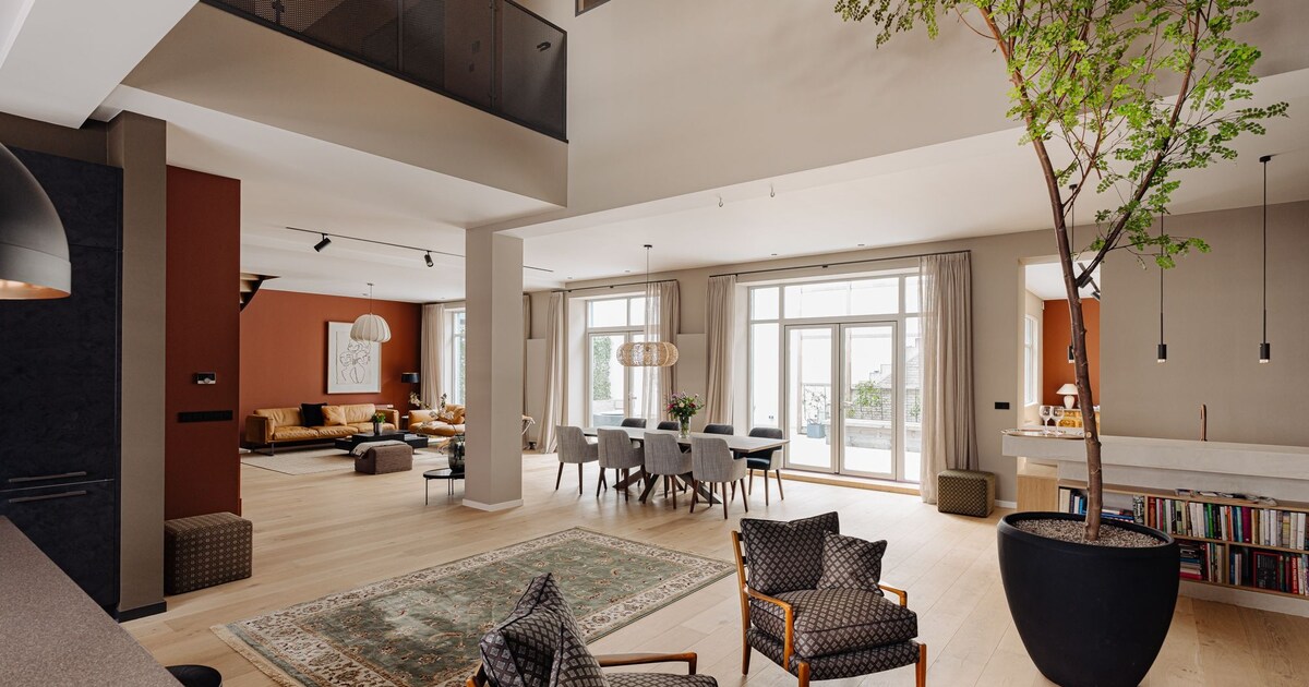 Gespot: groot appartement met bruin in de hoofdrol