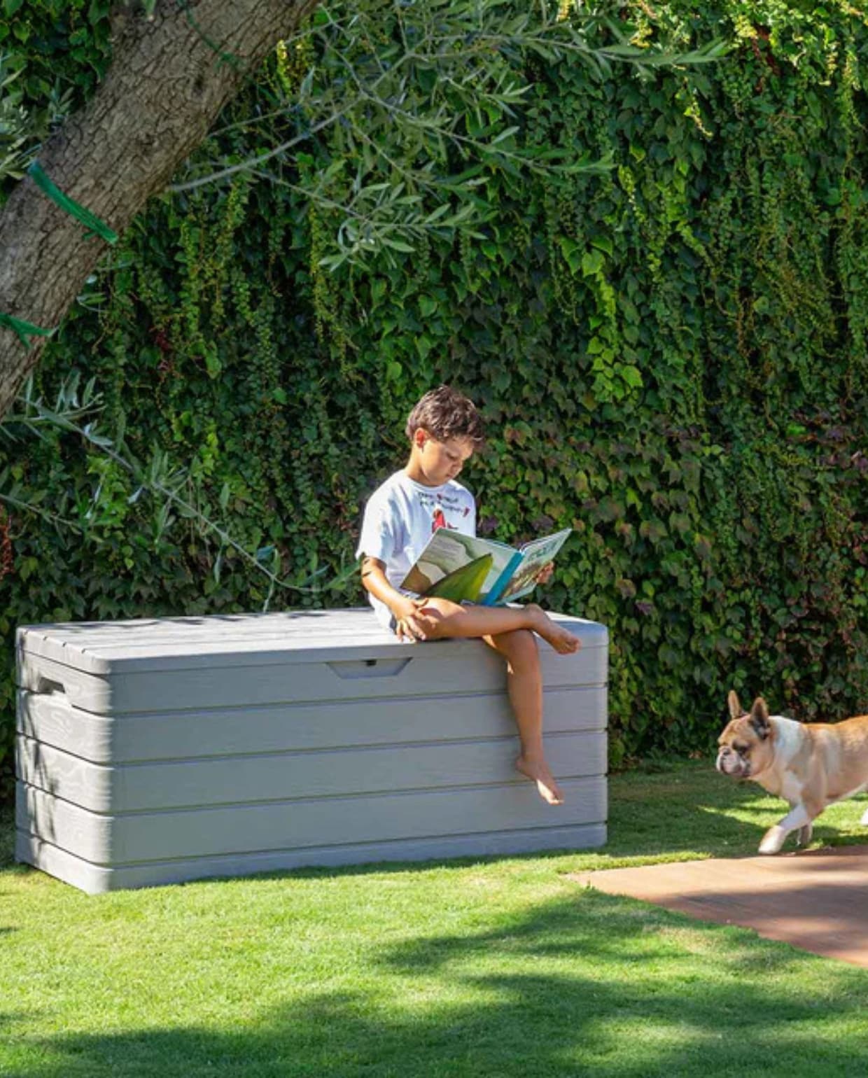 Shop op shop.vtwonen.nl: Toomax opbergbox Dolomiti, gerecycled kunststof, warm grijs, 640 liter € 159,-. Toomax