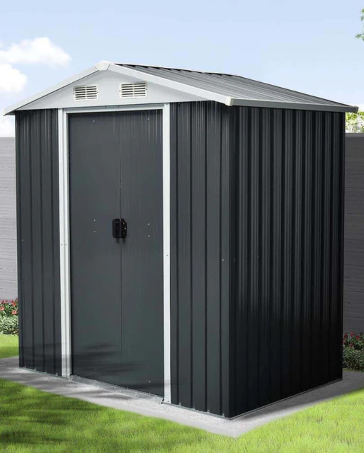 Shop op shop.vtwonen.nl: Home Deluxe gereedschapsschuur Bohio L, staal, 204x131x186 cm (bxdxh) € 299,-. Home Deluxe