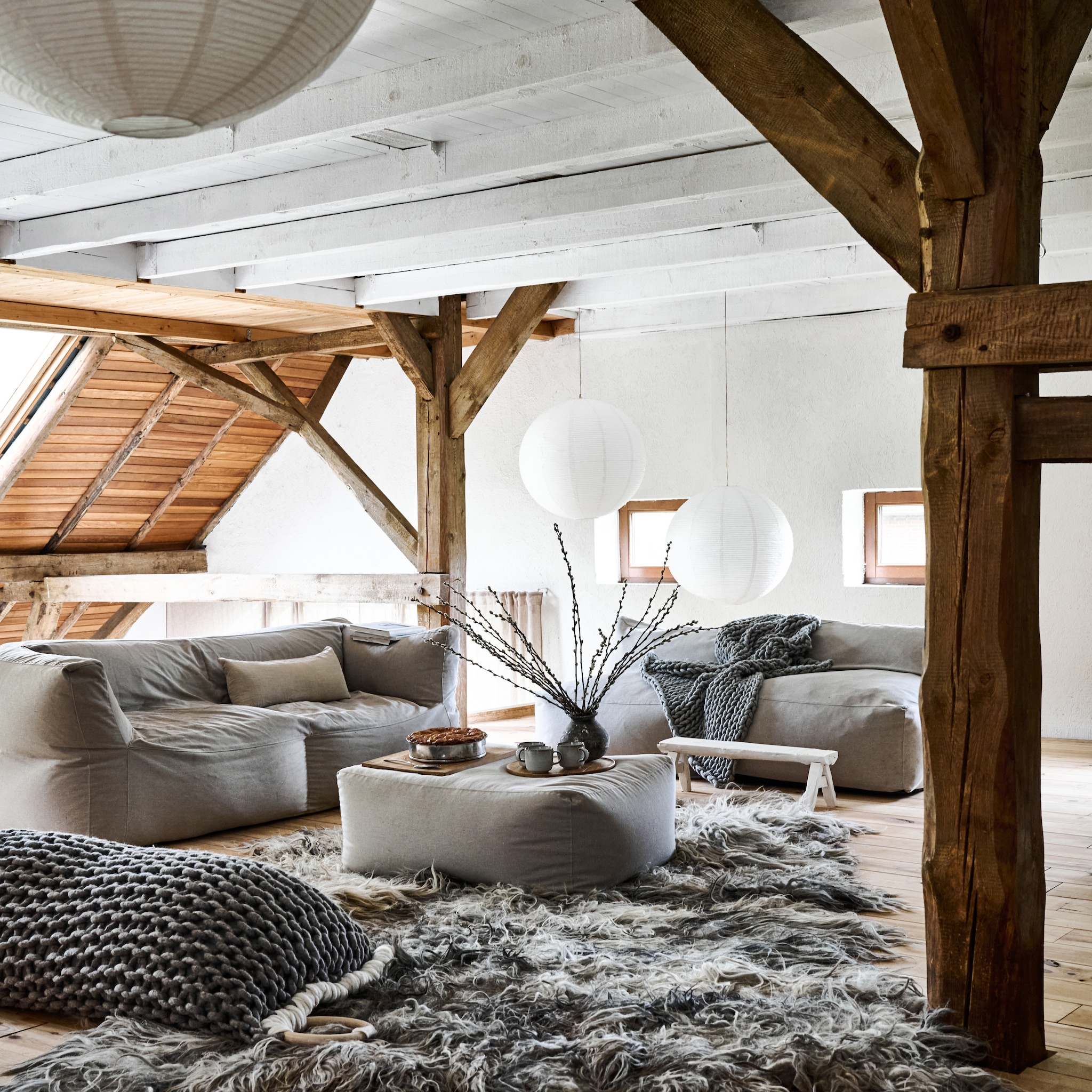 binnenkijken in een winterse woonboerderij