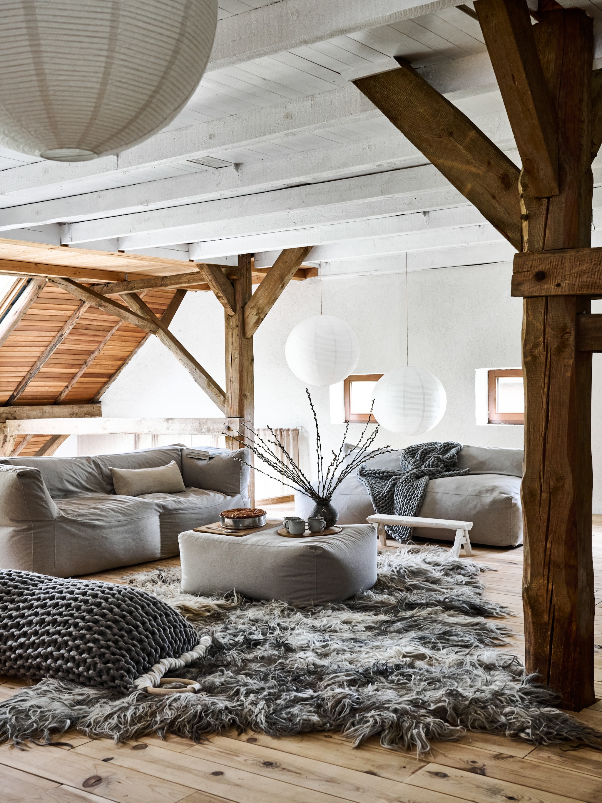 binnenkijken in een winterse woonboerderij