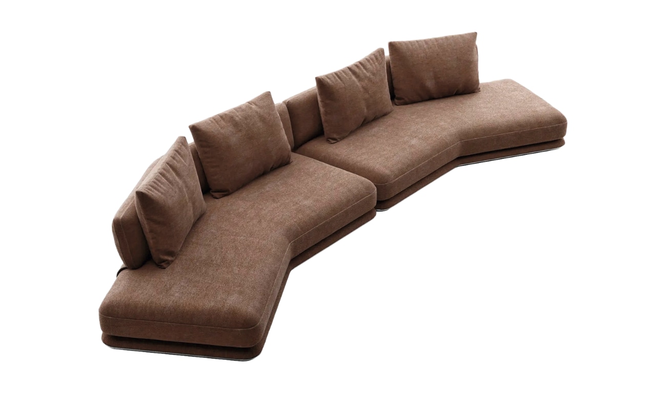 B&B Italia bank Cocùn, ontworpen door Antonio Citterio, 508x75 cm (bxh), prijs op aanvraag (bebitalia.com). stijlvol wonen 8-2025 | tekst Lisette Gerbrands