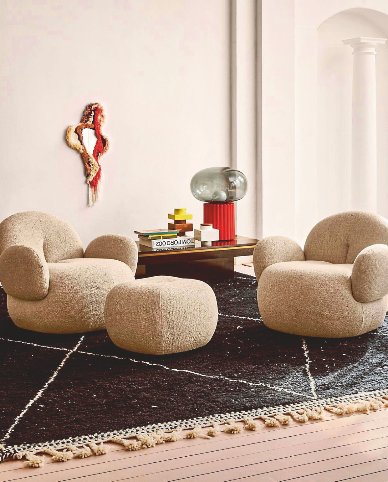 Freifrau loveseat Nana, ontworpen door Hanne Willmann, 102x86x82 cm (bxdxh), prijs op aanvraag (freifrau.com). stijlvol wonen 8-2025 | tekst Lisette Gerbrands