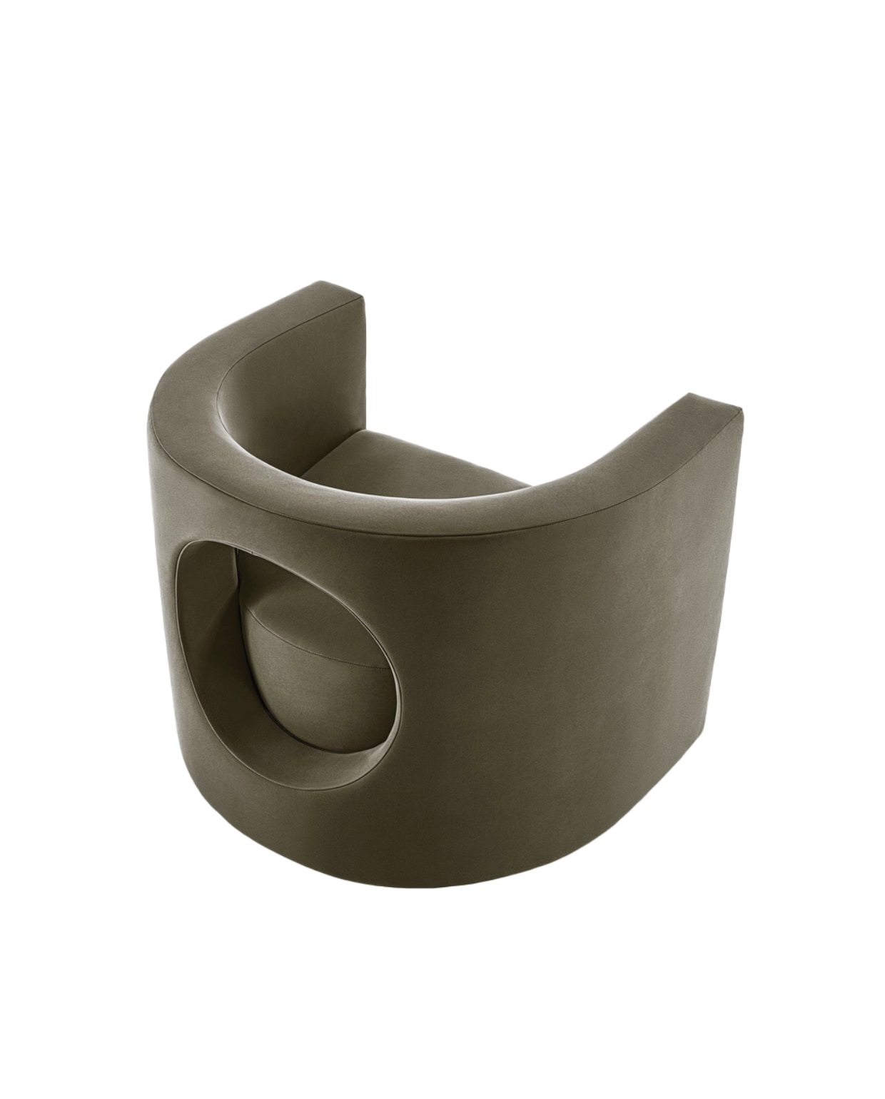 Galotti&Radice fauteuil H20, ontworpen door Studiopepe, 62,5x52,3x69 cm (bxdxh), prijs op aanvraag (gallottiradice.it).  stijlvol wonen 8-2025 | tekst Lisette Gerbrands