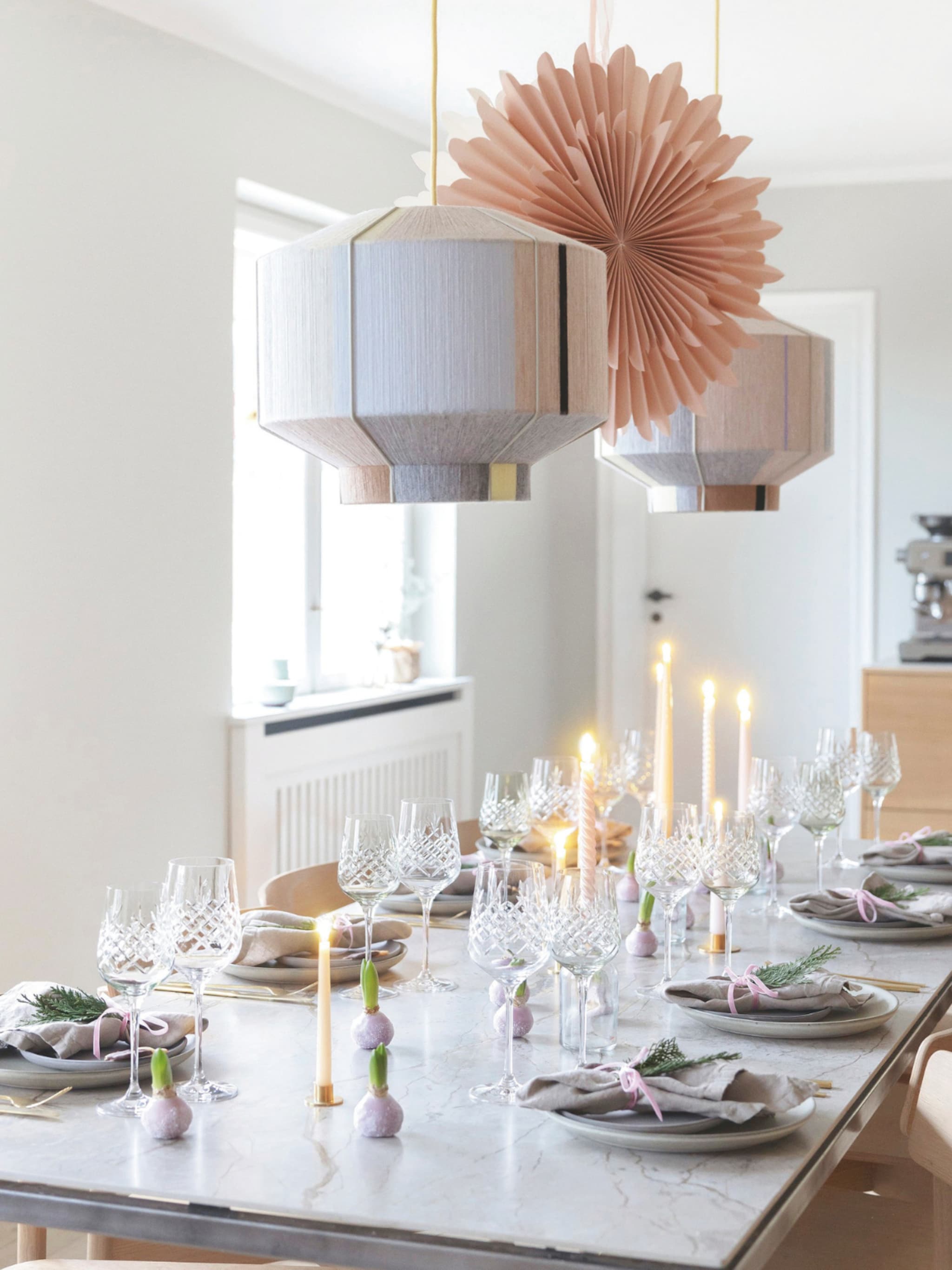 kerst in pastelkleuren kleurrijk maar subtiel